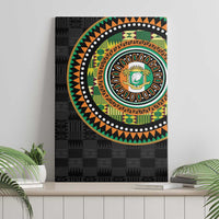 Ivory Coast Canvas Wall Art African Tribal Pattern