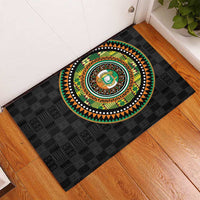 Ivory Coast Rubber Doormat African Tribal Pattern
