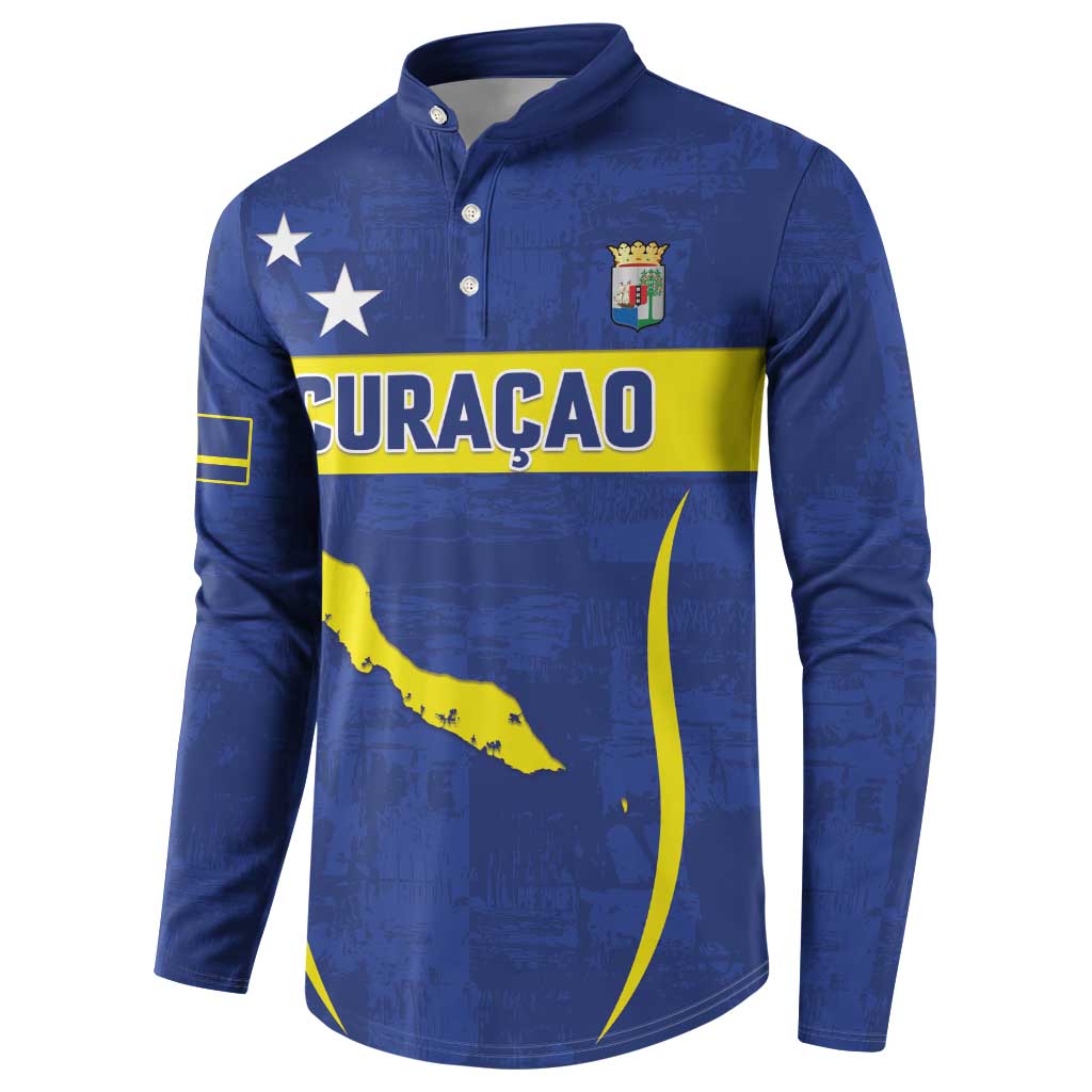 Custom Curacao Football 2026 Button Sweatshirt Road to Glory