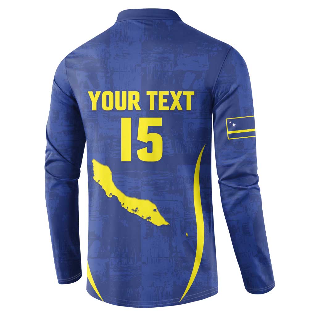 Custom Curacao Football 2026 Button Sweatshirt Road to Glory