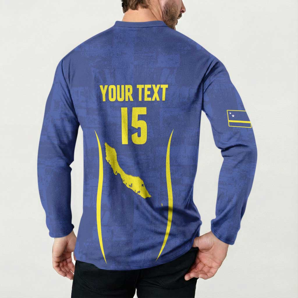 Custom Curacao Football 2026 Button Sweatshirt Road to Glory