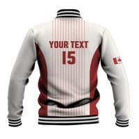 Custom Canada Soccer 2026 Baseball Jacket True North Takes the Pitch - White