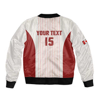 Custom Canada Soccer 2026 Bomber Jacket True North Takes the Pitch - White