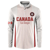 Custom Canada Soccer 2026 Button Sweatshirt True North Takes the Pitch - White