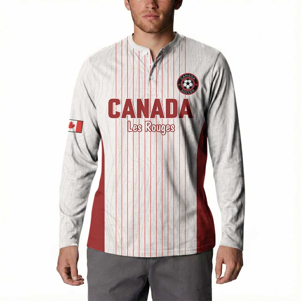 Custom Canada Soccer 2026 Button Sweatshirt True North Takes the Pitch - White