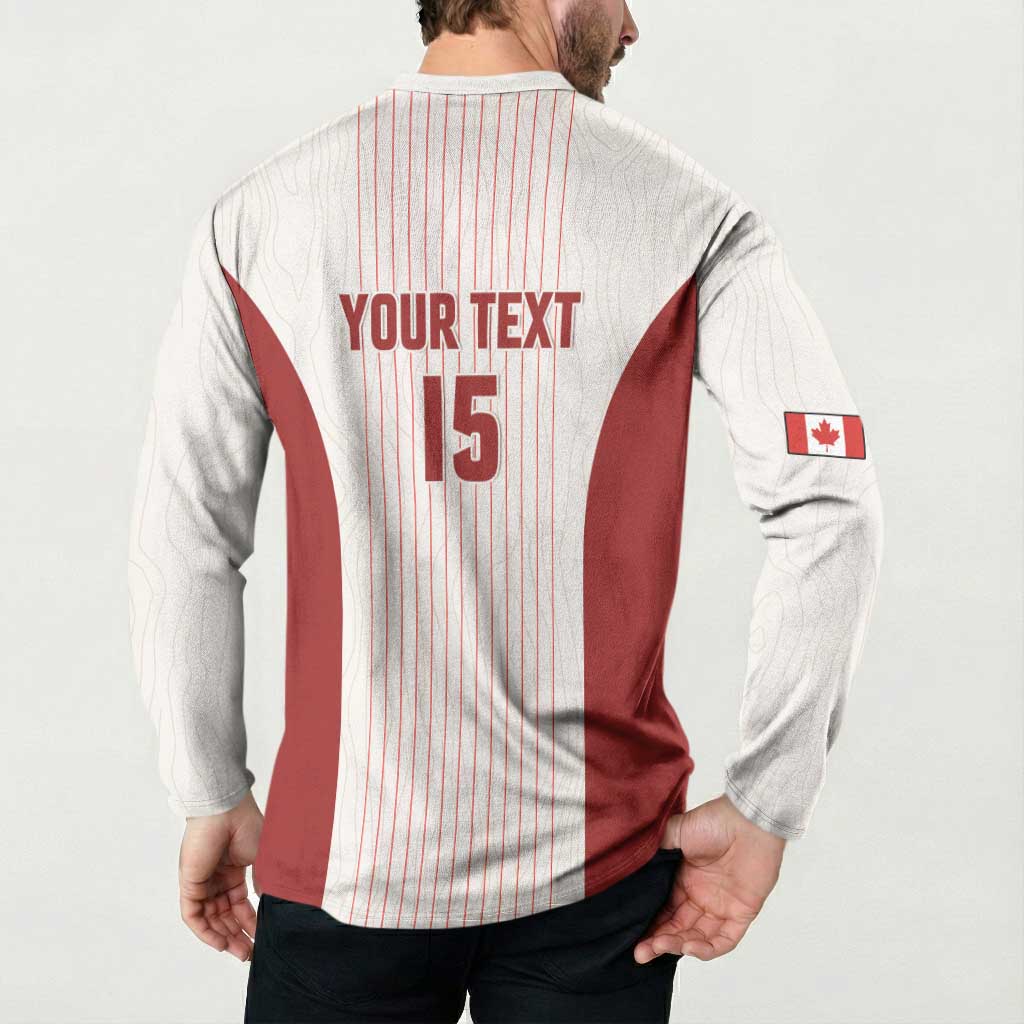 Custom Canada Soccer 2026 Button Sweatshirt True North Takes the Pitch - White