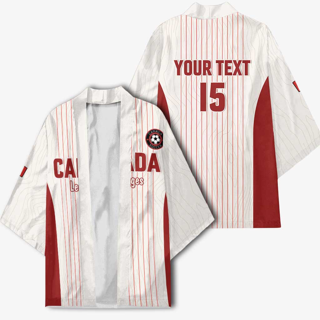 Custom Canada Soccer 2026 Kimono True North Takes the Pitch - White