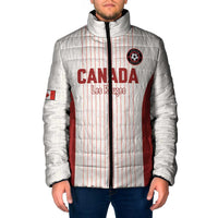 Custom Canada Soccer 2026 Padded Jacket True North Takes the Pitch - White