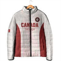 Custom Canada Soccer 2026 Padded Jacket True North Takes the Pitch - White