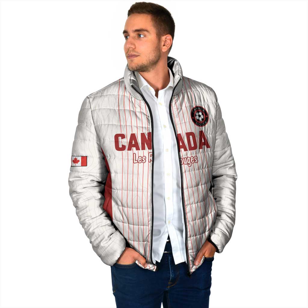 Custom Canada Soccer 2026 Padded Jacket True North Takes the Pitch - White