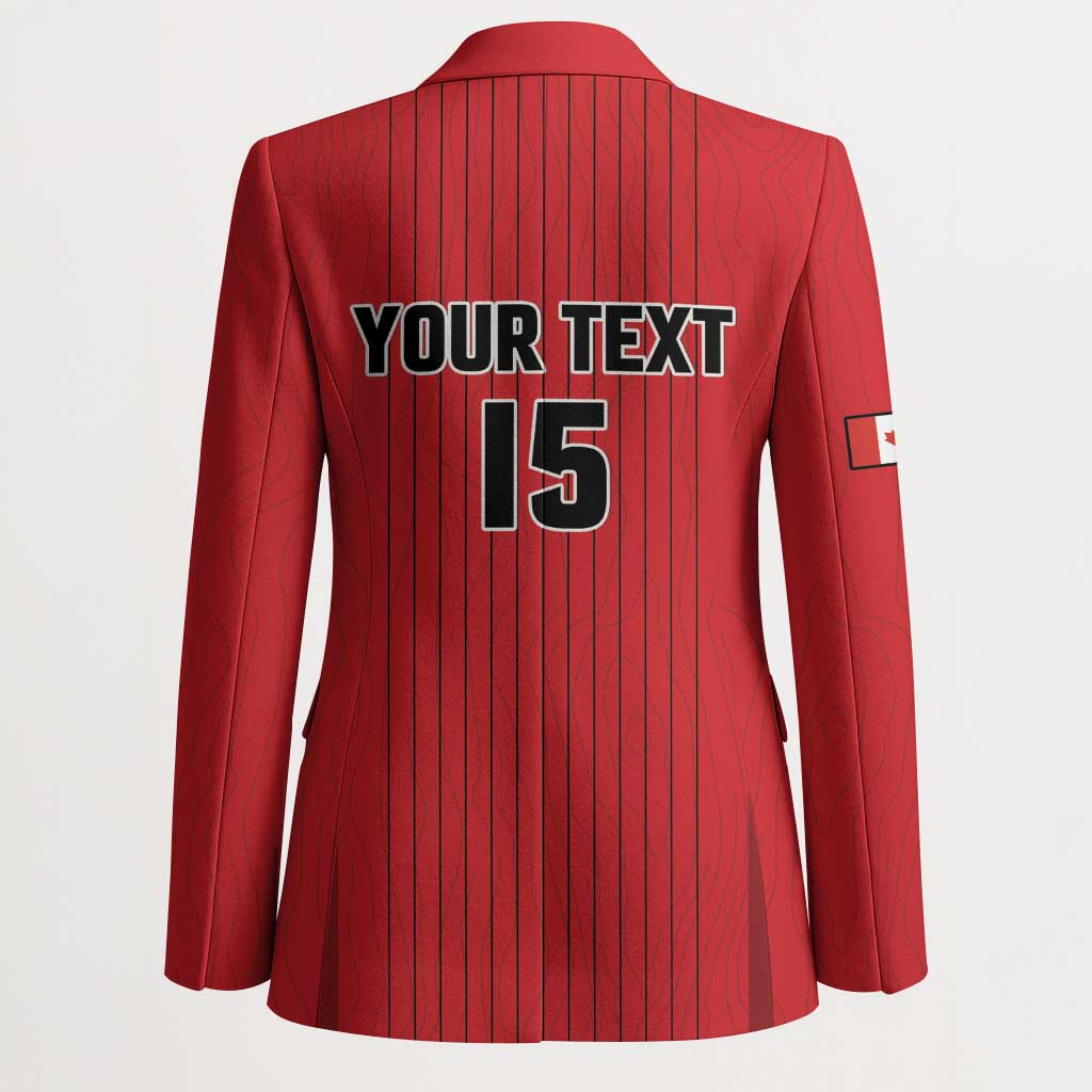 Custom Canada Soccer 2026 Blazer True North Takes the Pitch - Red