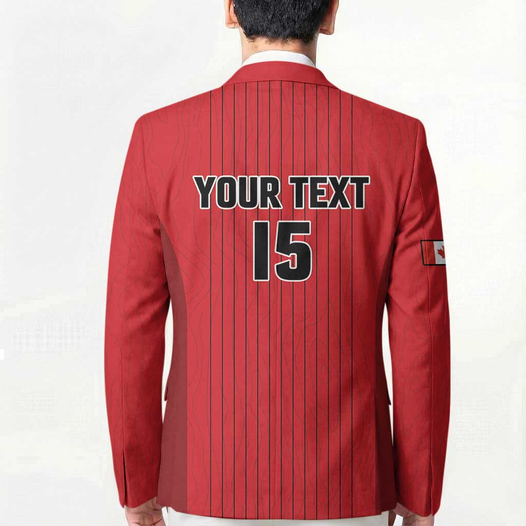 Custom Canada Soccer 2026 Blazer True North Takes the Pitch - Red