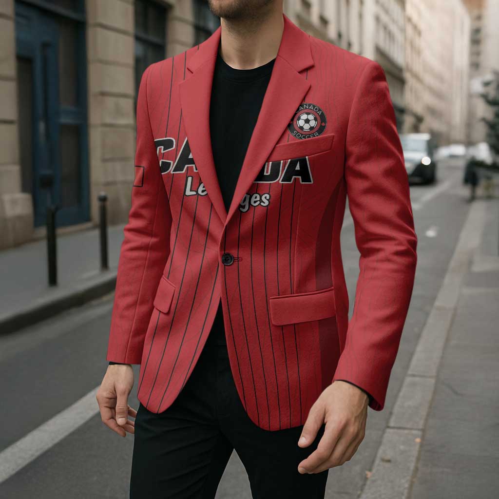 Custom Canada Soccer 2026 Blazer True North Takes the Pitch - Red