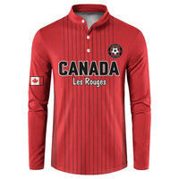 Custom Canada Soccer 2026 Button Sweatshirt True North Takes the Pitch - Red