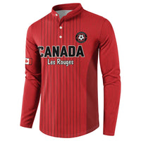 Custom Canada Soccer 2026 Button Sweatshirt True North Takes the Pitch - Red