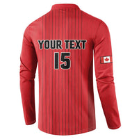 Custom Canada Soccer 2026 Button Sweatshirt True North Takes the Pitch - Red