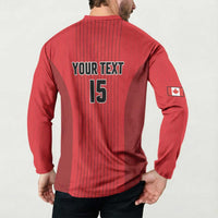 Custom Canada Soccer 2026 Button Sweatshirt True North Takes the Pitch - Red