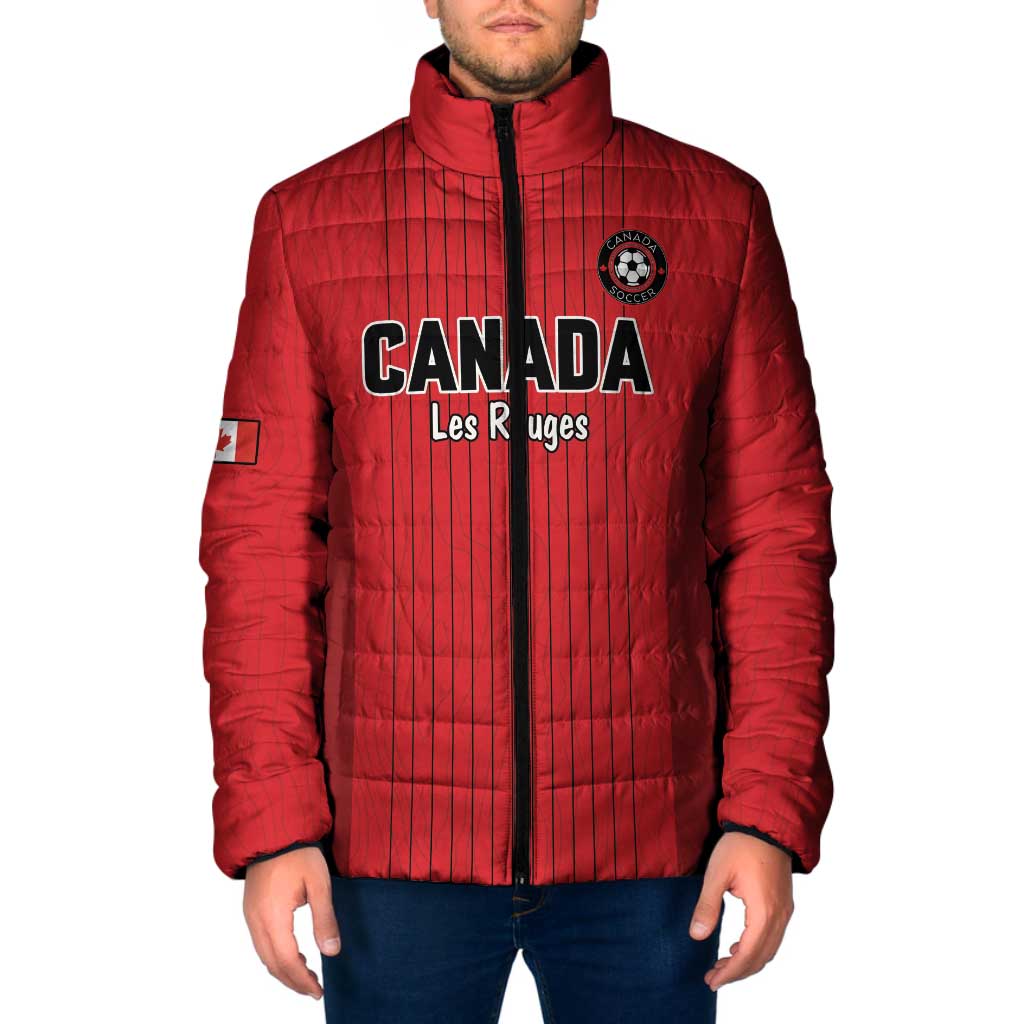 Custom Canada Soccer 2026 Padded Jacket True North Takes the Pitch - Red