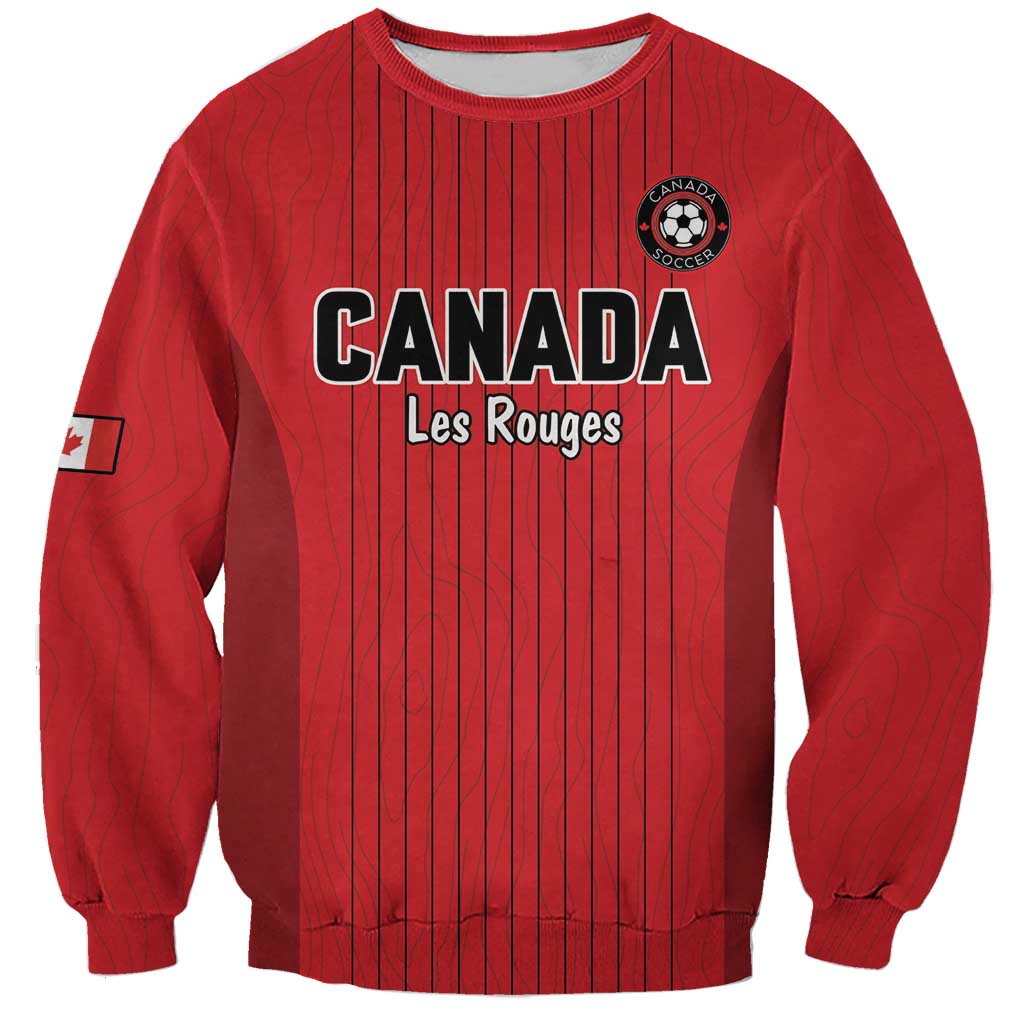 Custom Canada Soccer 2026 Sweatshirt True North Takes the Pitch - Red