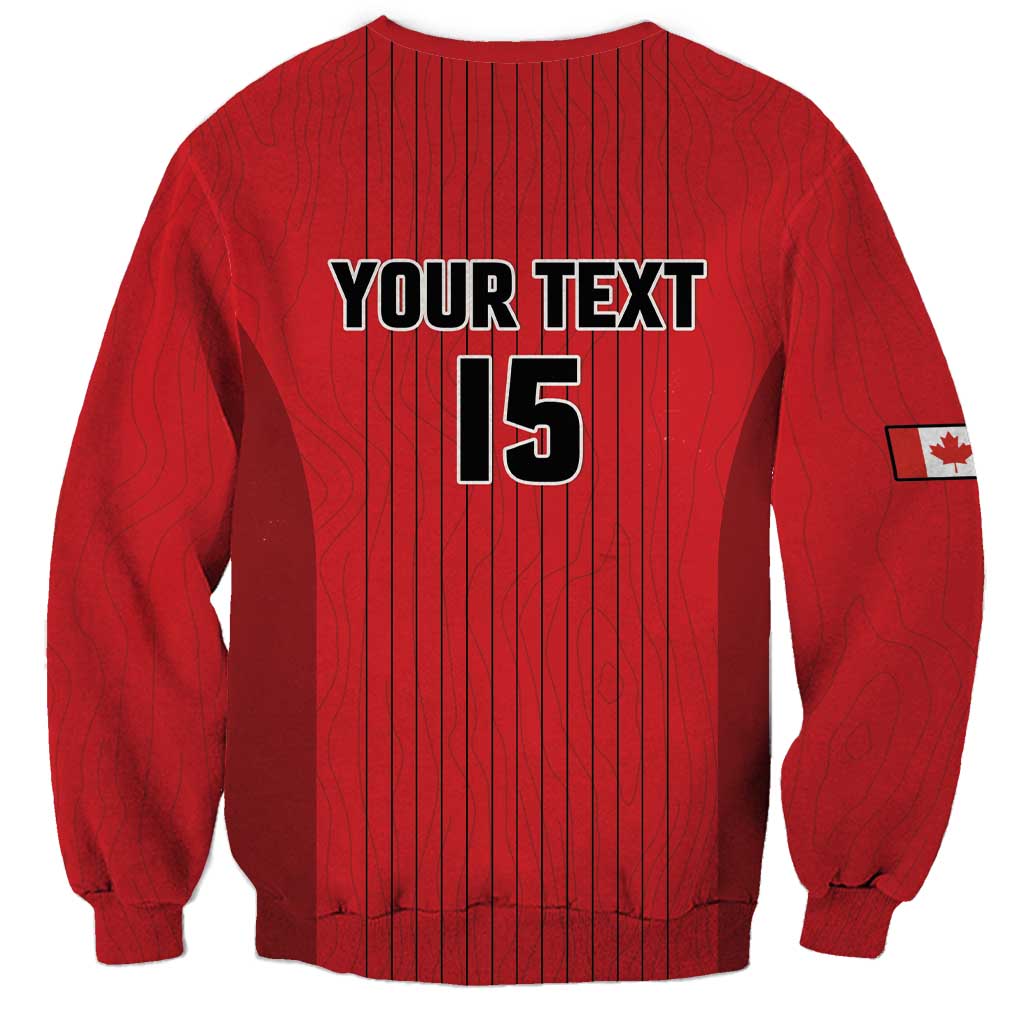 Custom Canada Soccer 2026 Sweatshirt True North Takes the Pitch - Red