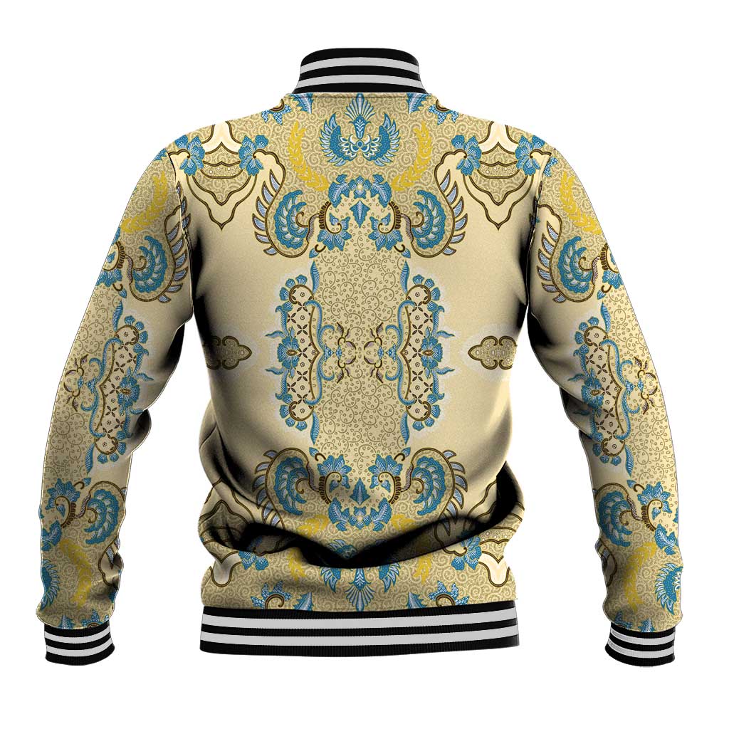 Madiba Nelson Mandela Baseball Jacket Indonesia Batik Yellow Bule - Wonder Print Shop