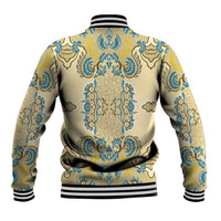 Madiba Nelson Mandela Baseball Jacket Indonesia Batik Yellow Bule - Wonder Print Shop