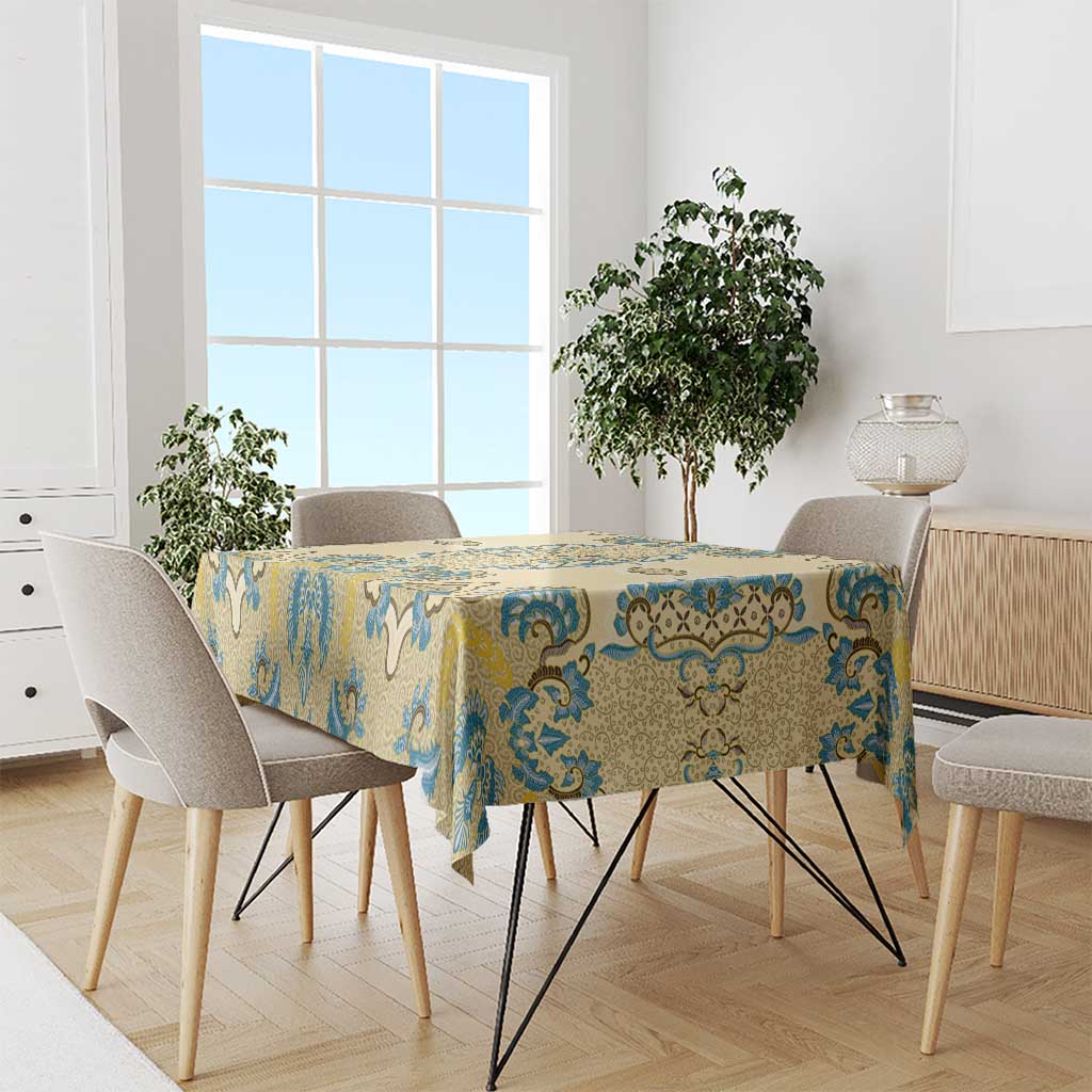 Madiba Nelson Mandela Tablecloth Indonesia Batik Yellow Bule - Wonder Print Shop
