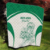 South Africa Cricket Quilt Protea Fire - Wonder Print Shop