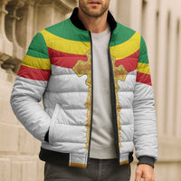 Ethiopia Meskel Bomber Puffer Jacket Ethiopian Cross - Wonder Print Shop