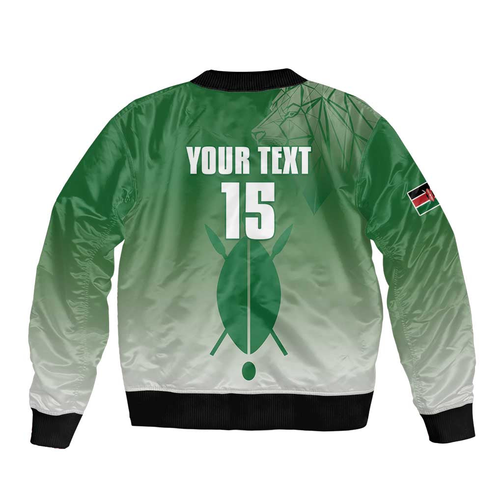 Custom Kenya Football Bomber Jacket Go Champions Harambee Stars - Wonder Print Shop
