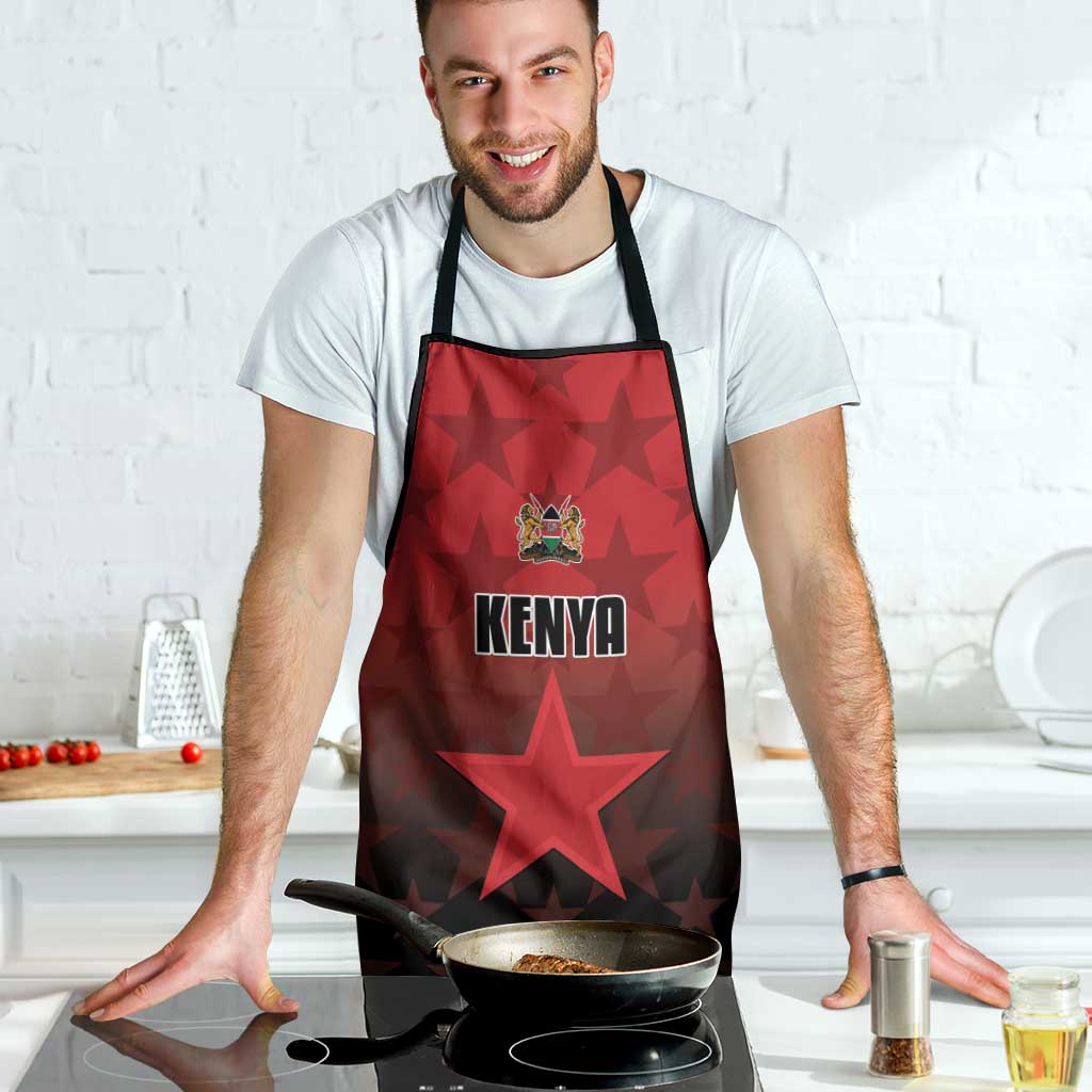 Kenya Football Apron Go Harambee Stars - Red Jersey - Wonder Print Shop