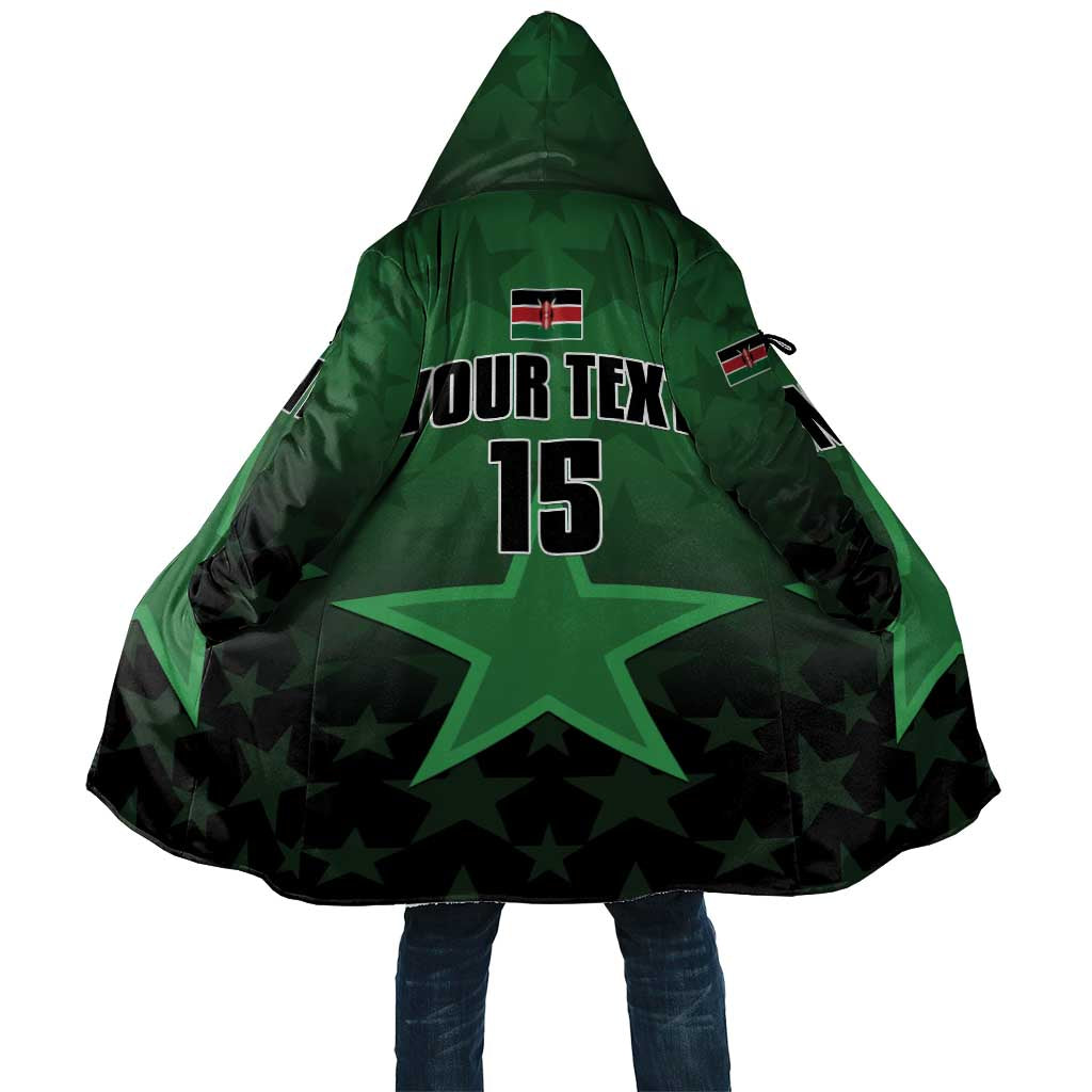 Custom Kenya Football Cloak Go Harambee Stars - Green Jersey - Wonder Print Shop