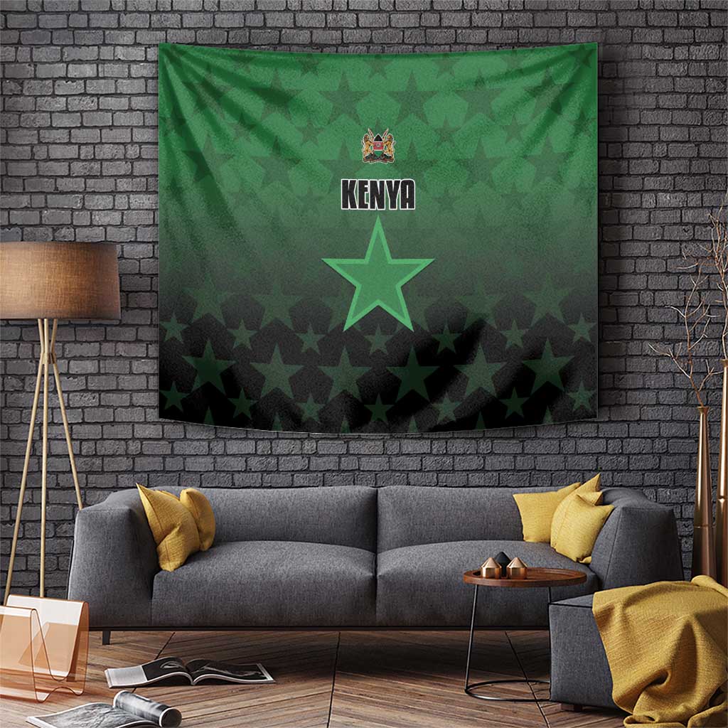 Kenya Football Tapestry Go Harambee Stars - Green Jersey - Wonder Print Shop