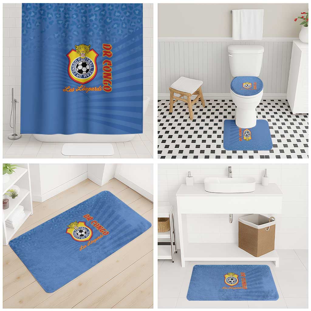 DR Congo Football Bathroom Set Come On Les Léopards - Wonder Print Shop