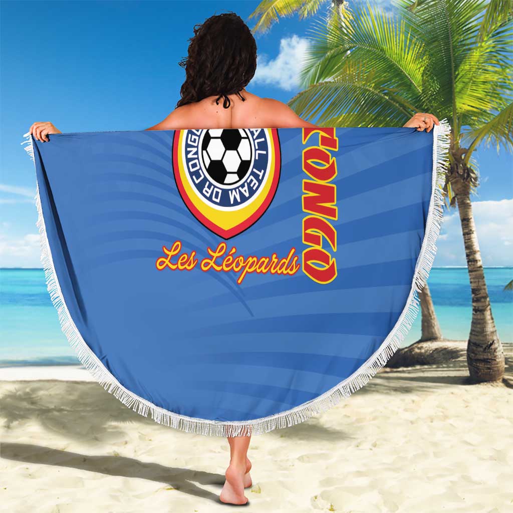 DR Congo Football Beach Blanket Come On Les Léopards - Wonder Print Shop