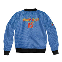 Custom DR Congo Football Bomber Jacket Come On Les Léopards - Wonder Print Shop