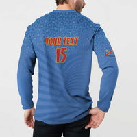 Custom DR Congo Football Button Sweatshirt Come On Les Léopards - Wonder Print Shop