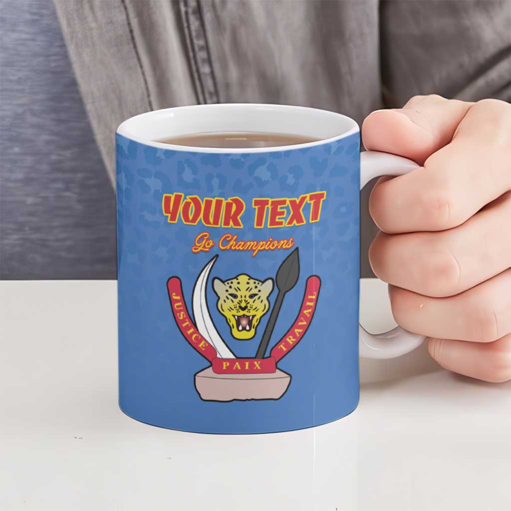 Custom DR Congo Football Ceramic Mug Come On Les Léopards - Wonder Print Shop