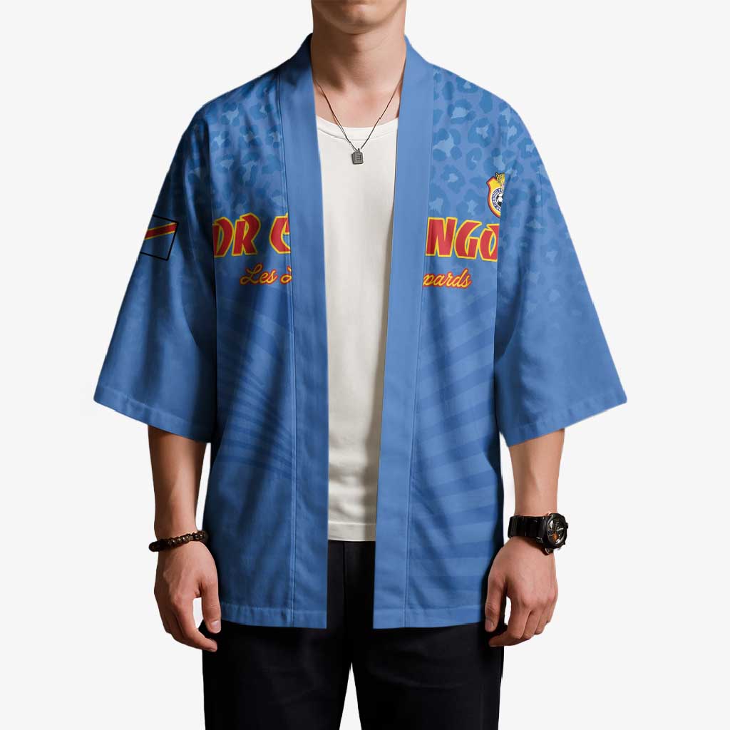Custom DR Congo Football Kimono Come On Les Léopards - Wonder Print Shop