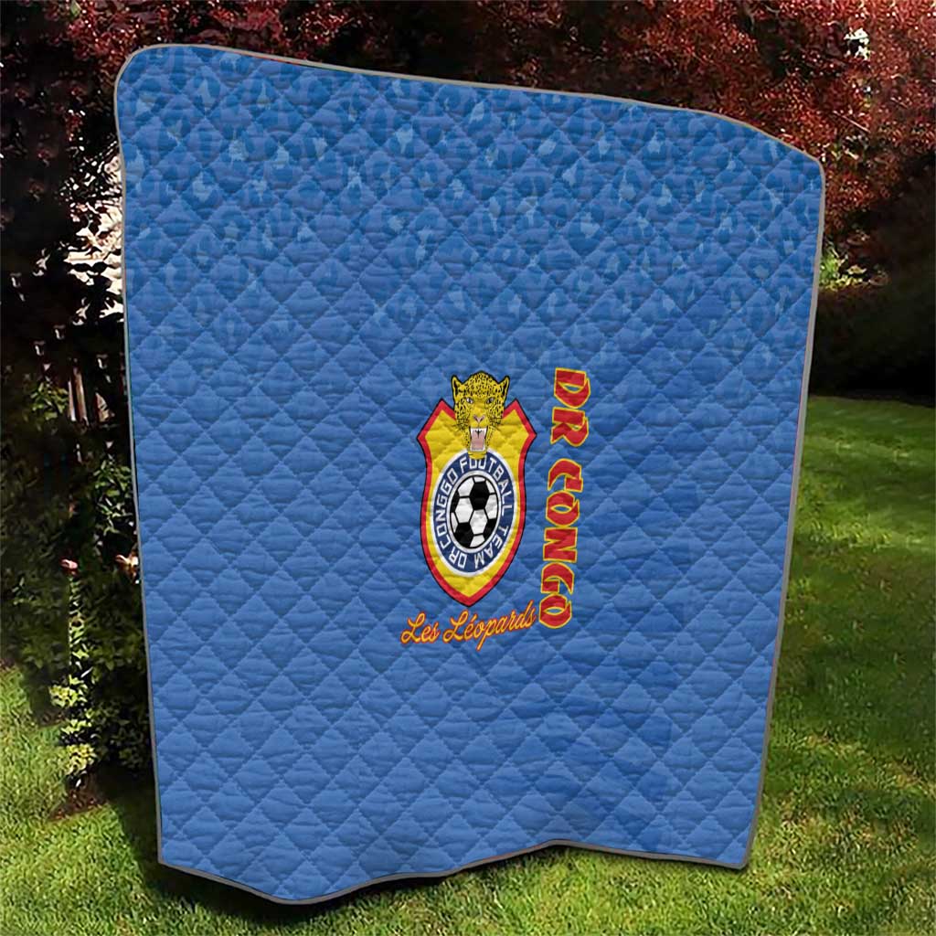 DR Congo Football Quilt Come On Les Léopards - Wonder Print Shop