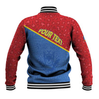Custom DR Congo Football Baseball Jacket Allez Les Léopards - Wonder Print Shop
