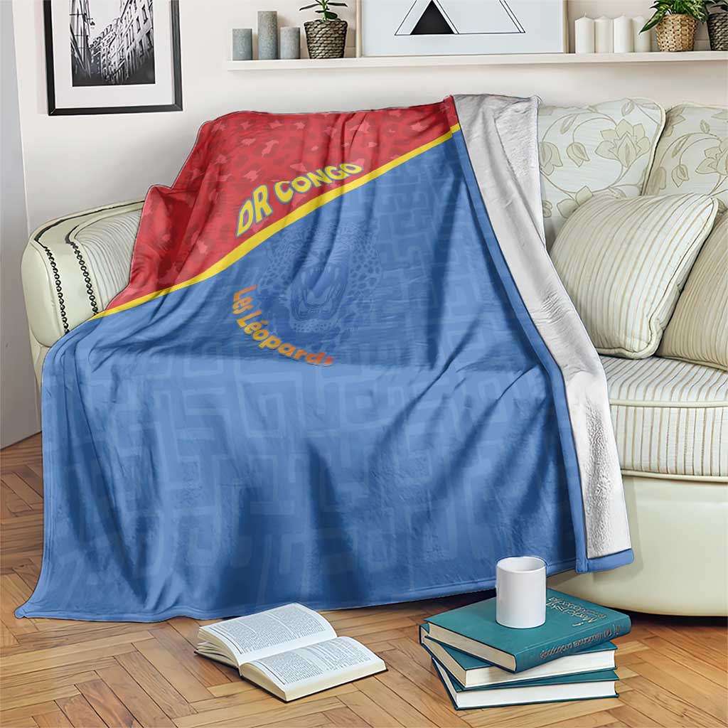 DR Congo Football Blanket Allez Les Léopards - Wonder Print Shop