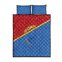 DR Congo Football Quilt Bed Set Allez Les Léopards - Wonder Print Shop