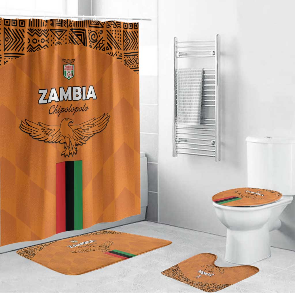 Zambia Football Bathroom Set Go Chipolopolo Go - Wonder Print Shop