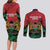 Kenya Independence Day Couples Matching Long Sleeve Bodycon Dress and Long Sleeve Button Shirt 61st Anniversary - Coat Of Arms - Wonder Print Shop