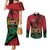 Kenya Independence Day Couples Matching Mermaid Dress and Long Sleeve Button Shirt 61st Anniversary - Coat Of Arms