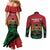 Kenya Independence Day Couples Matching Mermaid Dress and Long Sleeve Button Shirt 61st Anniversary - Coat Of Arms