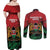 Kenya Independence Day Couples Matching Off Shoulder Maxi Dress and Long Sleeve Button Shirt 61st Anniversary - Coat Of Arms - Wonder Print Shop