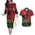 Kenya Independence Day Couples Matching Off The Shoulder Long Sleeve Dress and Hawaiian Shirt 61st Anniversary - Coat Of Arms - Wonder Print Shop