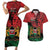 Kenya Independence Day Couples Matching Short Sleeve Bodycon Dress and Hawaiian Shirt 61st Anniversary - Coat Of Arms - Wonder Print Shop